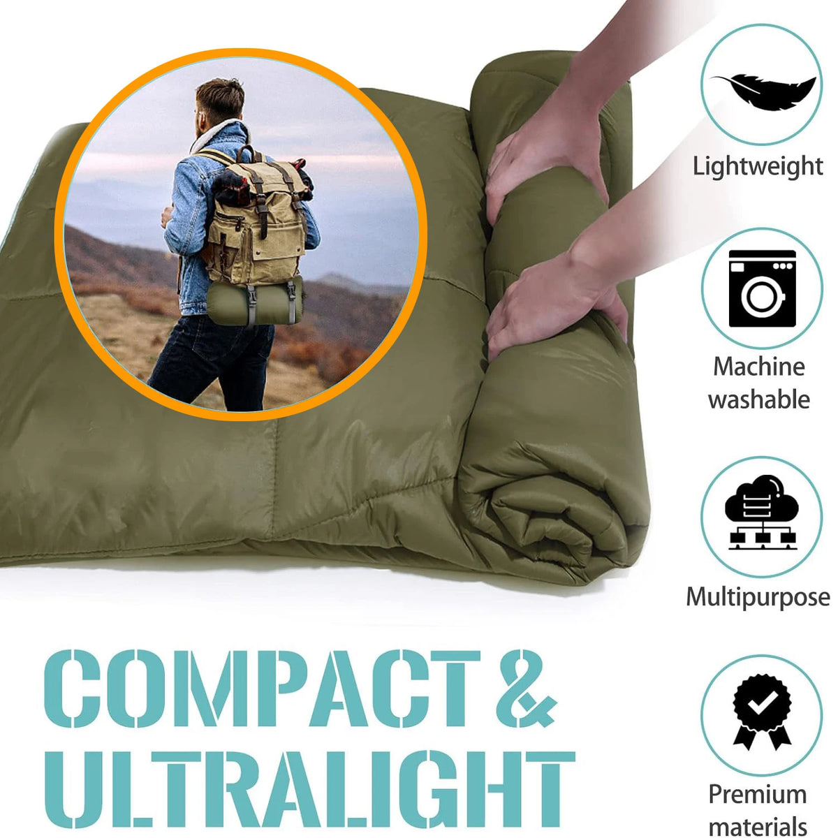 Lightweight Puffy Camping Blanket Waterproof Down Alternative Outdoor Gear
