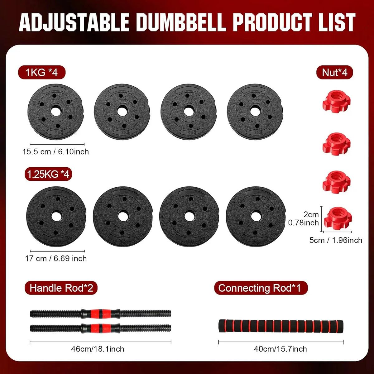 Adjustable Dual Mode Dumbbell and Barbell Set for Home Workouts