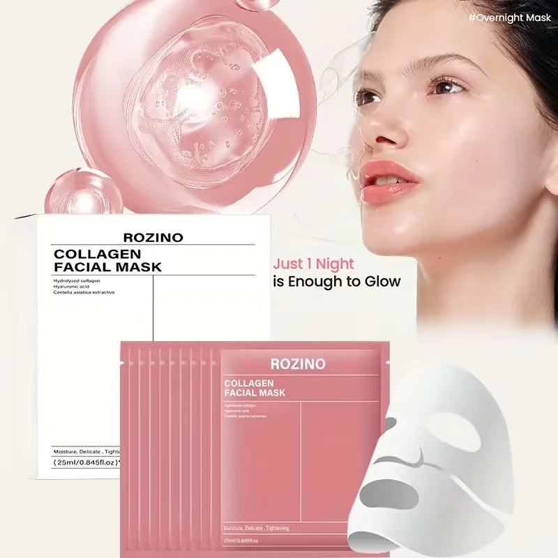 Rozino Hydrating Bio Collagen Face Masks For All Skin Types
