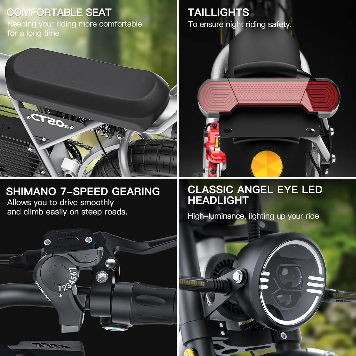 Coswheel 60V Electric Bike Fat Tire Dual Hydraulic Offroad E-Bike