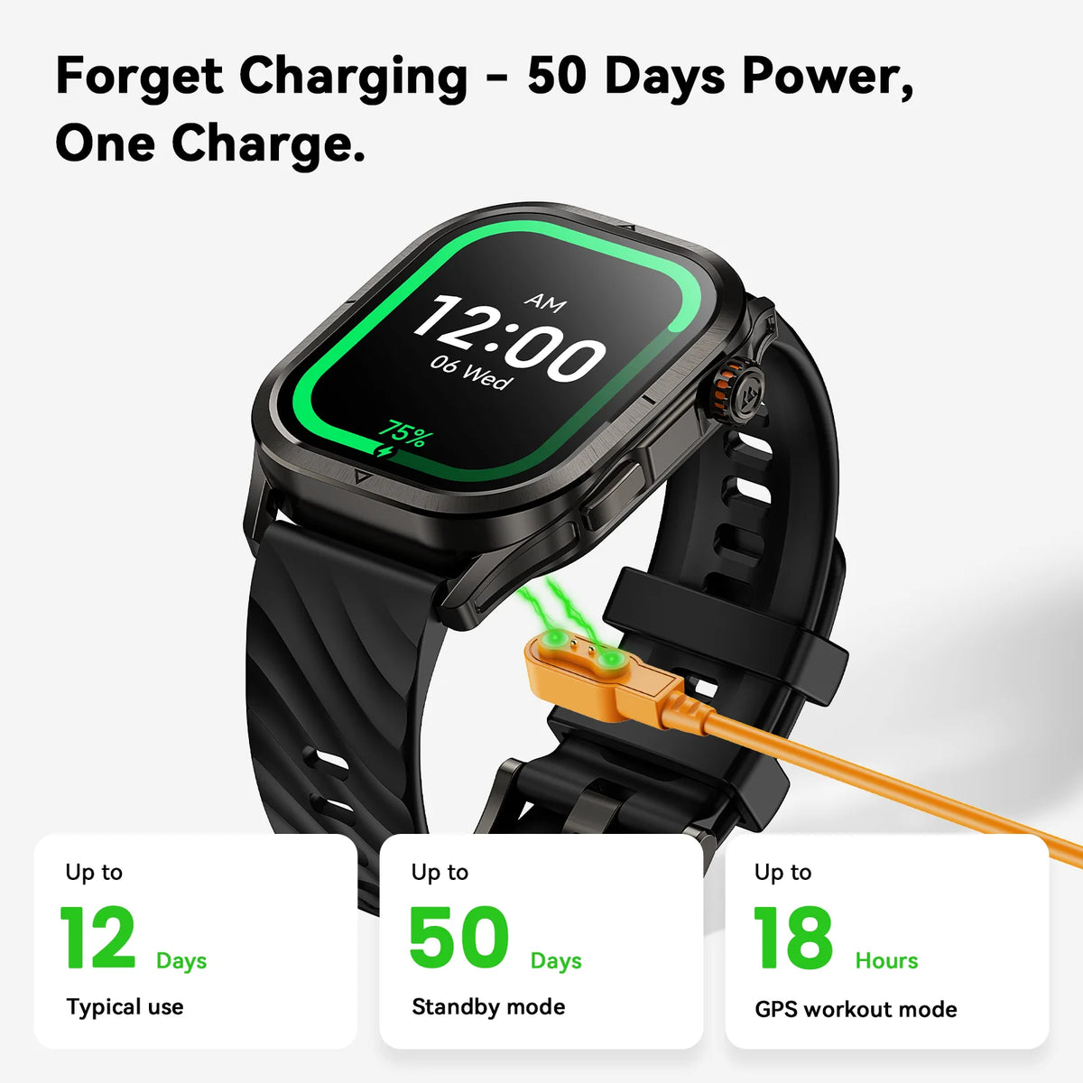 KOSPET Magic P10 GPS Smartwatch With AMOLED Screen IP69K Waterproof