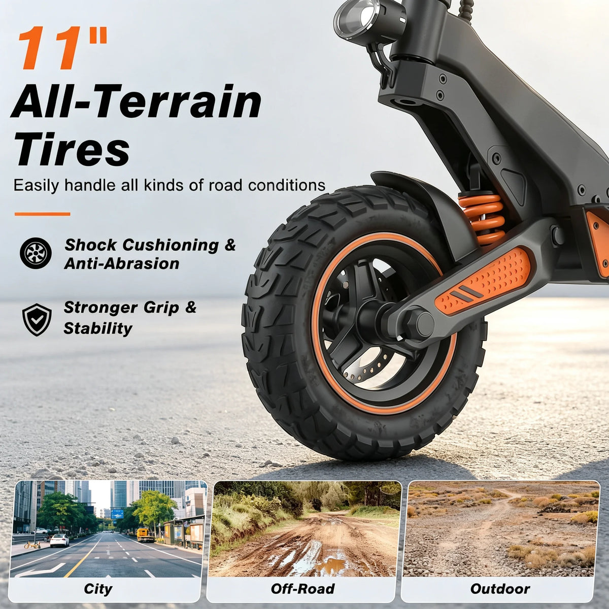 Bikydom Electric Scooter With Seat, Foldable Adult Commuter Vehicle
