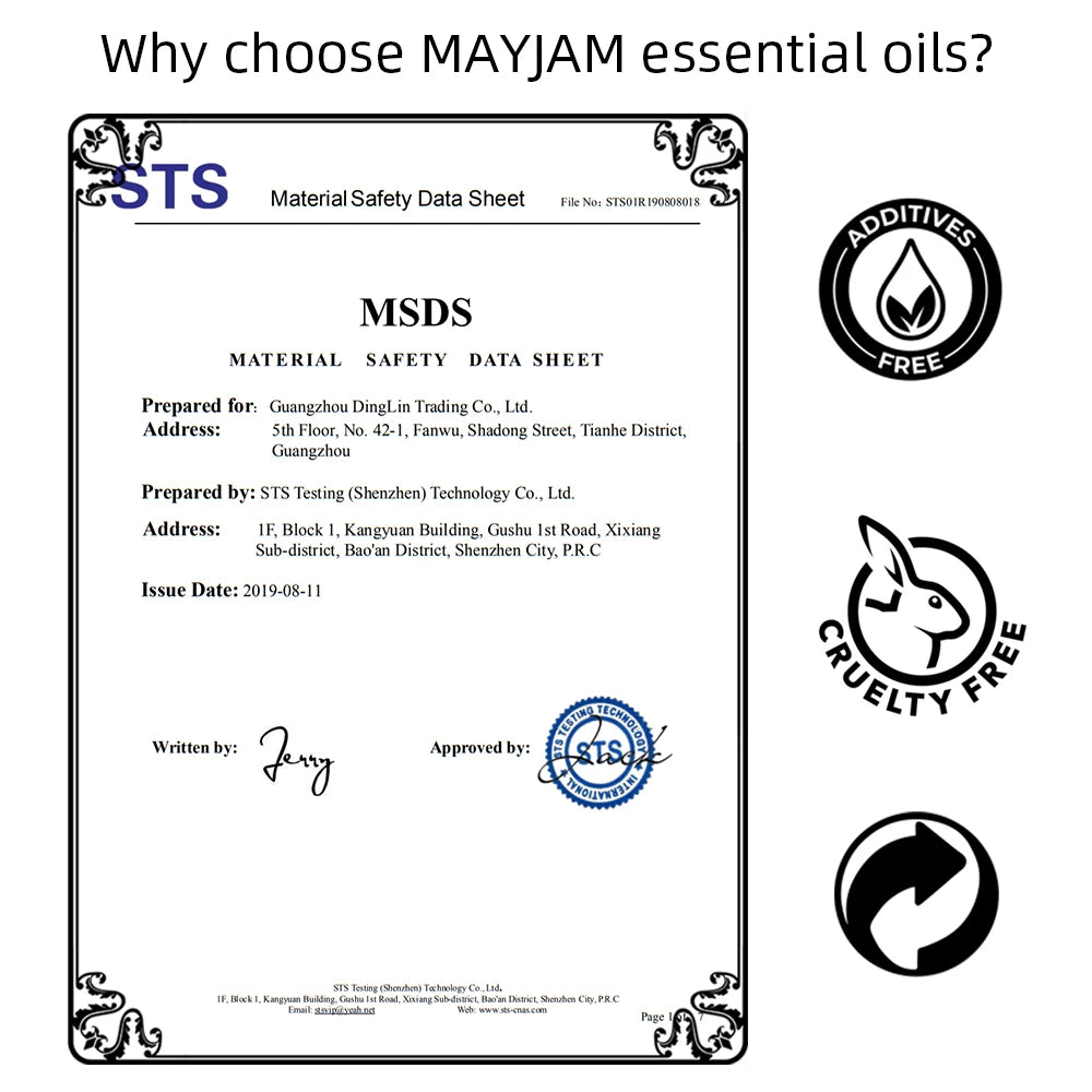MAYJAM Pure Essential Oil Set For Home Aromatherapy Diffuser
