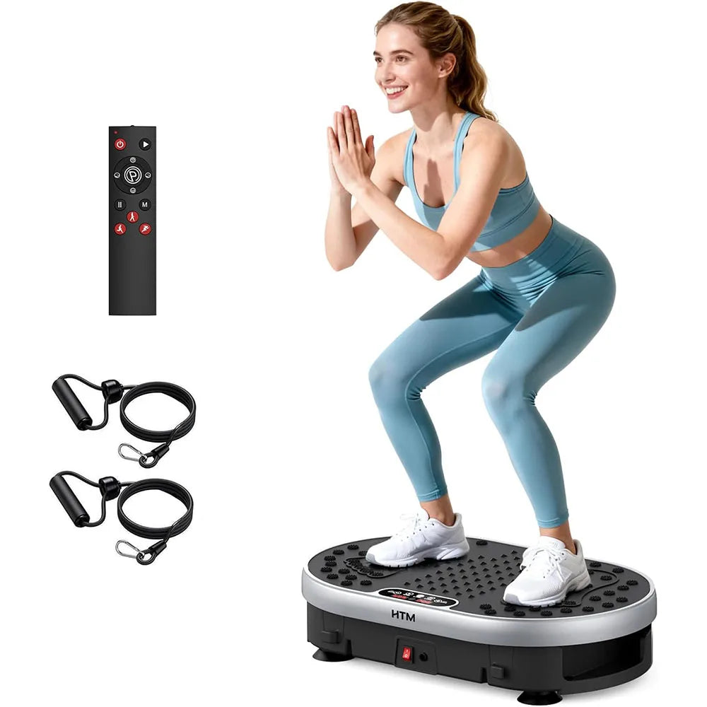 HTM Vibration Plate Exercise Machine With Remote And Led Display